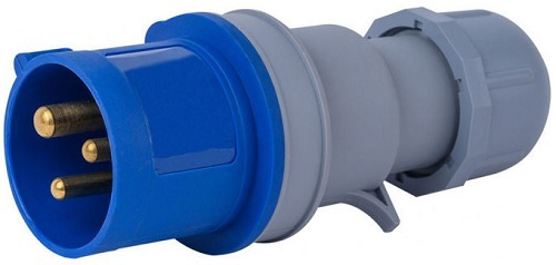 Изображение товара Вилка электропитания DEKraft 26100DEK IP44 16А 220В синяя