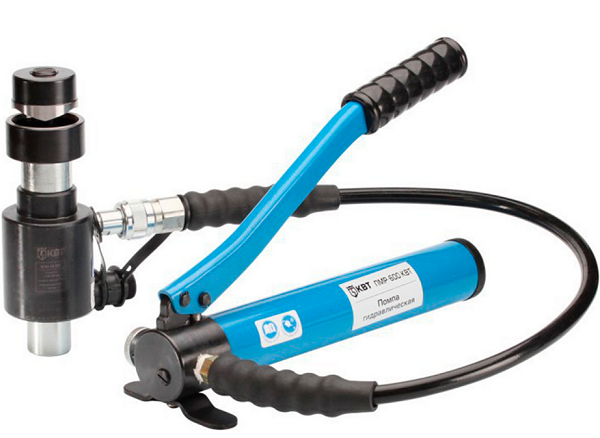 Изображение товара Гидравлический помповый пресс КВТ 53137 для пробивки отверстий в металле