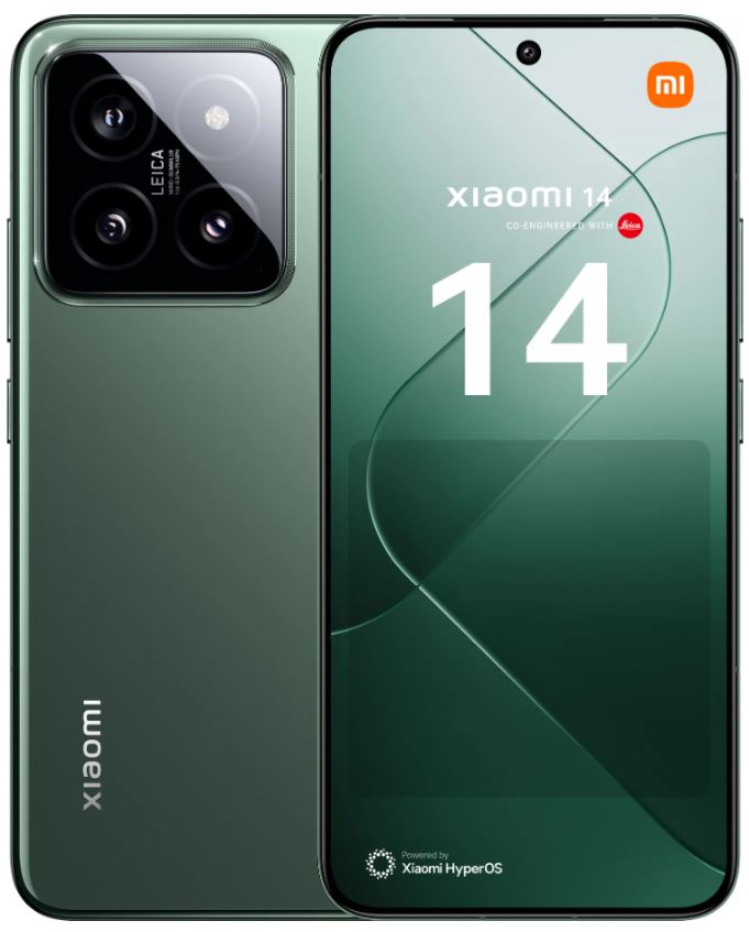 

Смартфон Xiaomi 14 RU 12/512GB MZB0G12RU (53018) Jade Green, 14 RU 12/512GB