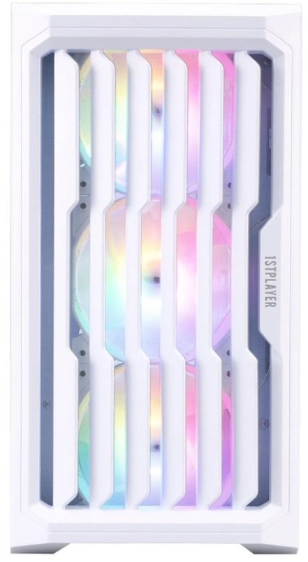 

Корпус mATX 1STPLAYER BULLET HUNTER H2 White H2-WH-4F1-W без БП, боковая панель из закалённого стекла, USB 3.1, USB 2.0, BULLET HUNTER H2 White