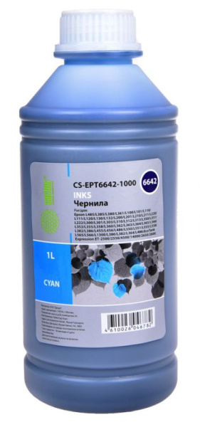 Изображение товара Чернила Cactus CS-EPT6642-1000 голубой для Epson L100 L200 L350 L355