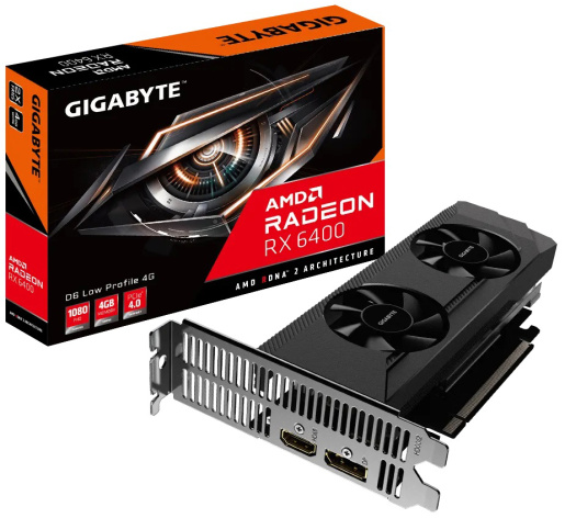 фото Видеокарта GIGABYTE Radeon RX 6400 (GV-R64D6-4GL) в Перми