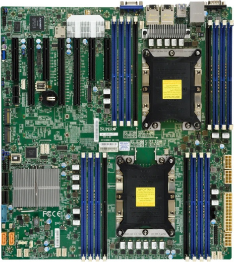 фото Материнская плата E-ATX Supermicro MBD-X11DPH-T-B в Уфе