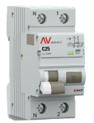 фото Автомат EKF rcbo10-1pn-25C-30-ac-av
