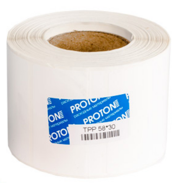 Изображение товара Этикетки Proton MTOA-CH7B25 термотрансферные синтетические 58 мм 1000 шт