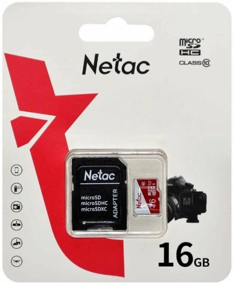 фото Карта памяти MicroSDHC 16Gb Netac NT02P500ECO-016G-R в Омске