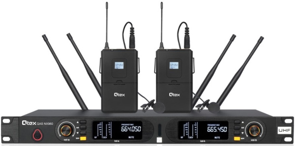 Изображение товара Радиосистема Qtex QAS NX960L двухканальная 520-559.9 МГц профессиональная
