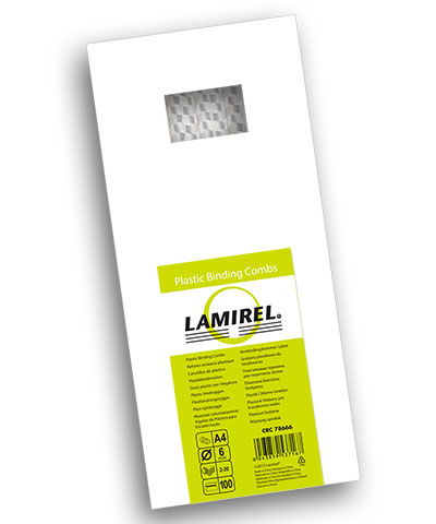 

Пружина Fellowes LA-78666 пластиковая Lamirel, 6 мм, белый, 100шт, LA-78666