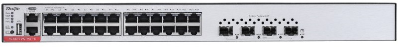 

Коммутатор URSA URS-S5310-24GT4XS 24 10/100/1000Base-T auto-sensing Ethernet ports + 4 SFP+ ports, fixed single fan, 2 modular power supply slots, URS-S5310-24GT4XS
