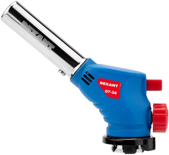 

Насадка Rexant GT-34 12-0034 газовая горелка 360° с пьезоподжигом, GT-34