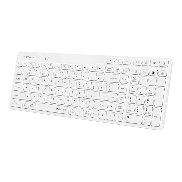 

Клавиатура Wireless A4Tech Fstyler FBK27C AS белая USB BT/Radio slim Multimedia (2010343), Fstyler FBK27C AS