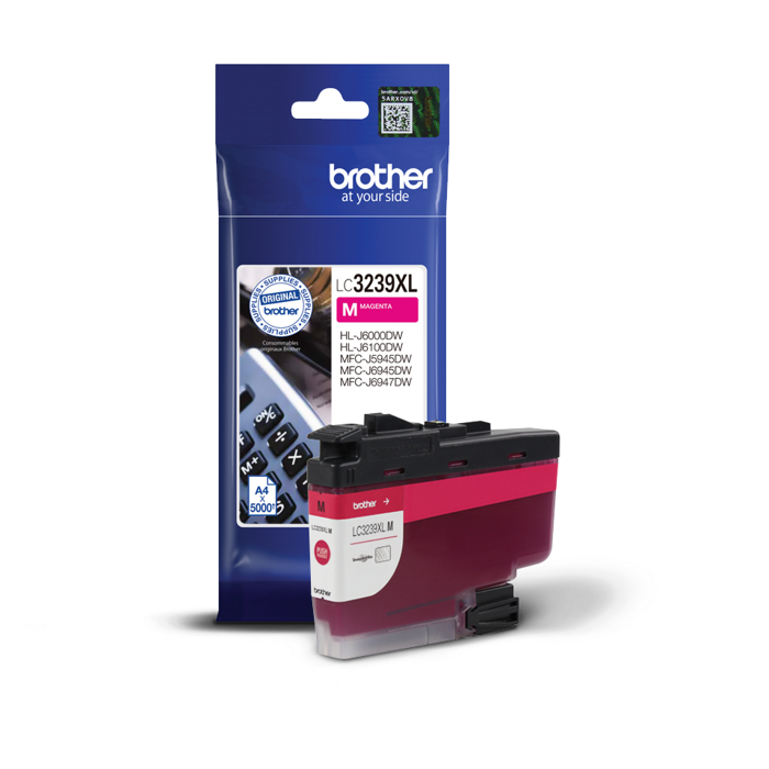 

Картридж Brother LC-3239XLM для HLJ6000DW/MFCJ5945DW/MFCJ6945DW пурпурный (5000стр), LC-3239XLM