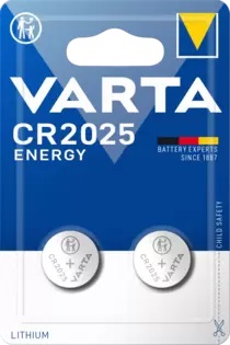 

Батарейка Varta ELECTRONICS CR2025 06025101402 BL2 Lithium 3V (6025) (2/20/200), ELECTRONICS CR2025