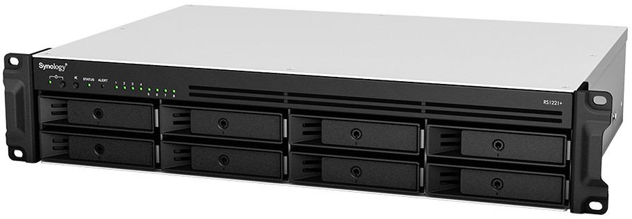 

Сетевое хранилище Synology RS1221+ 8x3.5"/2.5" SATA,RAID 0/1/5/6/10/JBOD, 4xGbLAN, 2xUSB3.2Gen1, 1xeSATA, 2U, без HDD, RS1221+