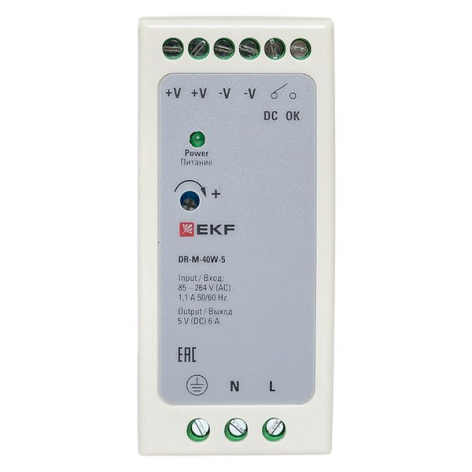 фото Блок питания  EKF DR-M-40W-5