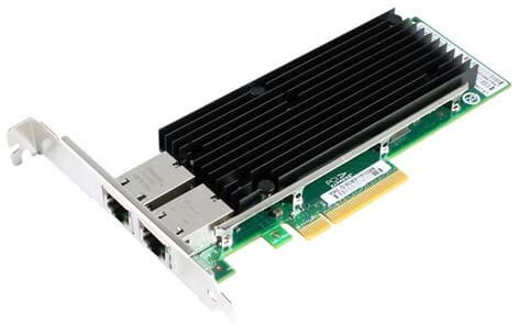 

Сетевой адаптер LR-LINK LREC9802BT двухпортовый медный 10 Гбит/с Ethernet PCIe x8 (на базе Intel X540, LREC9802BT