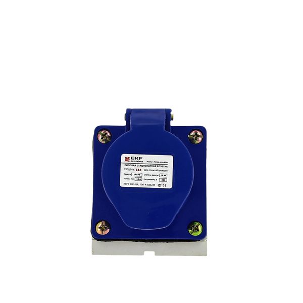 

Розетка стационарная наружная EKF ps-133-63-220 133 2Р+РЕ 63А 220В IP67, ps-133-63-220