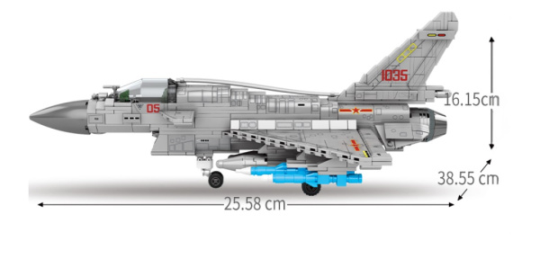 фото Конструктор  Sembo Block Самолет- истребитель J-10B