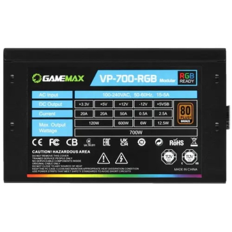 фото Блок питания ATX GameMax VP-700-RGB-MODULAR в Уфе
